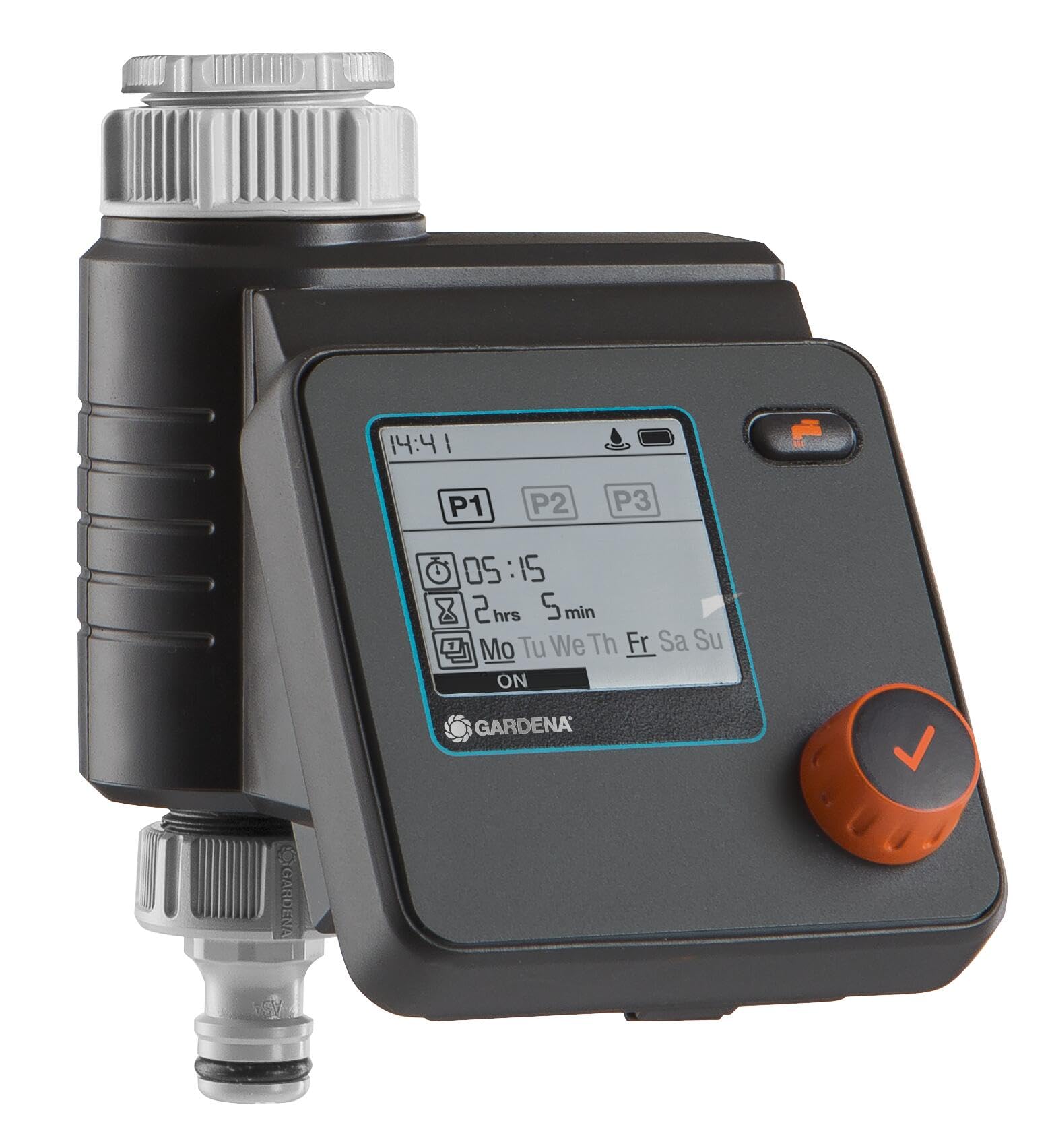 Gardena irrigation control Select: Automatic and time-saving irrigation, flexible irrigation thanks to 3 schedules, Water Now function (1891-20)