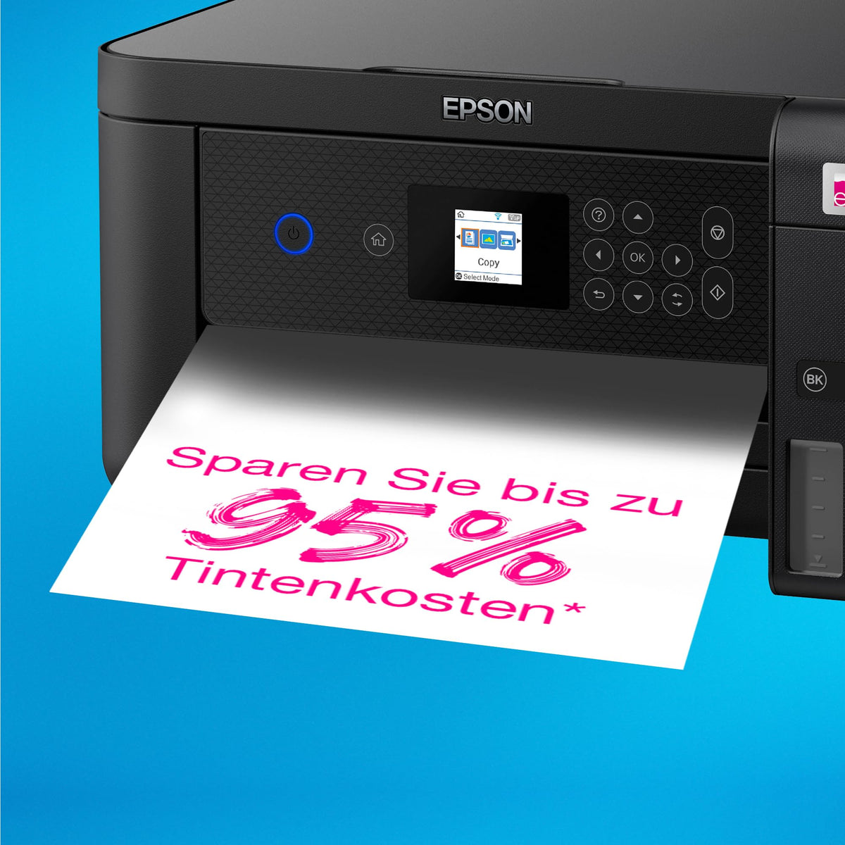 Epson EcoTank ET-2850 A4 Multifunction Wi-Fi Ink Tank Printer, with an included supply of ink for up to 3 years. - C11CJ63405