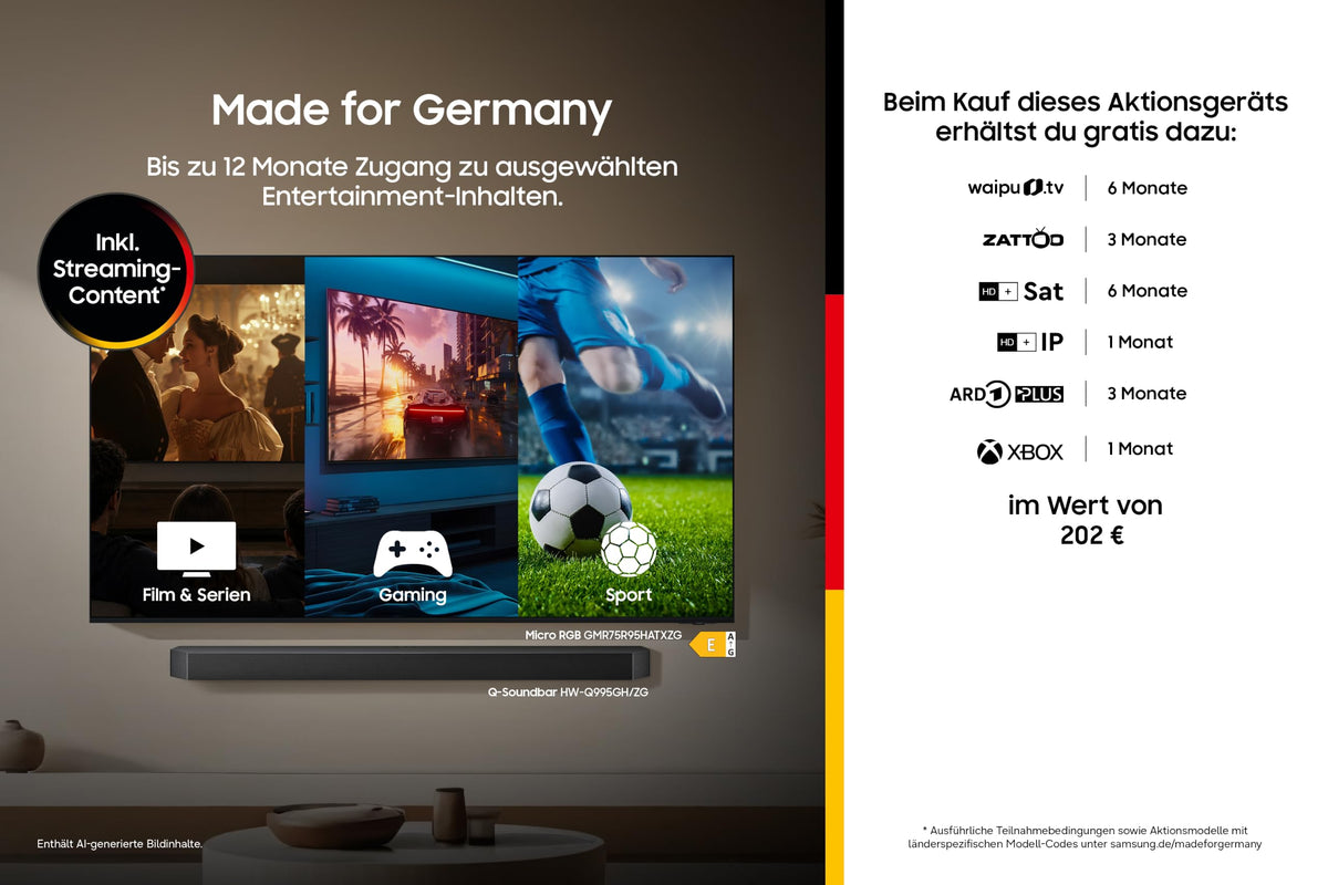 Samsung Crystal U7099H 4K 75 Zoll (189 cm), UHD televizor, Smart AI TV - GU75U7099HU
