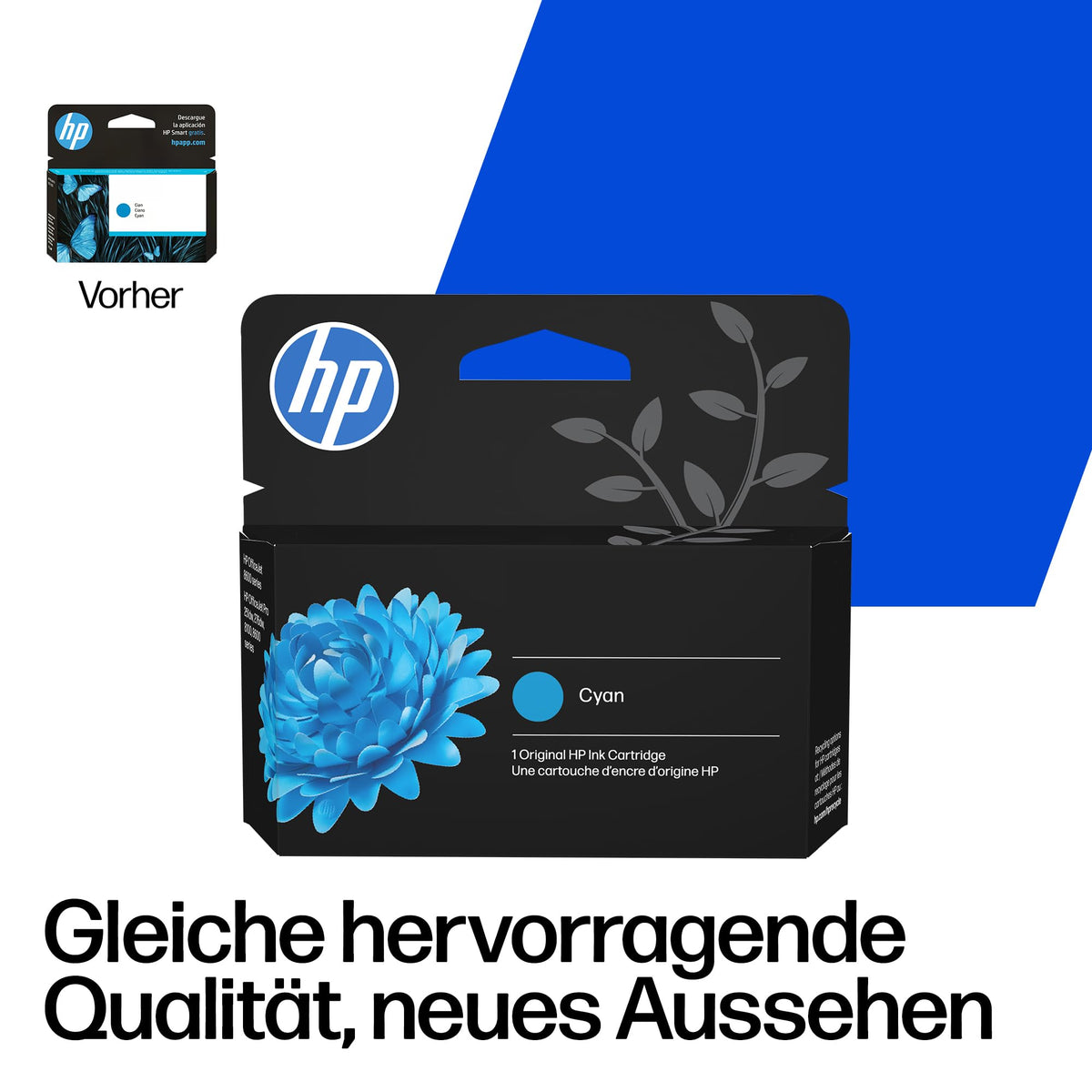 HP 953XL Cyan Original Ink Cartridge, high yield - F6U16AE#LS1