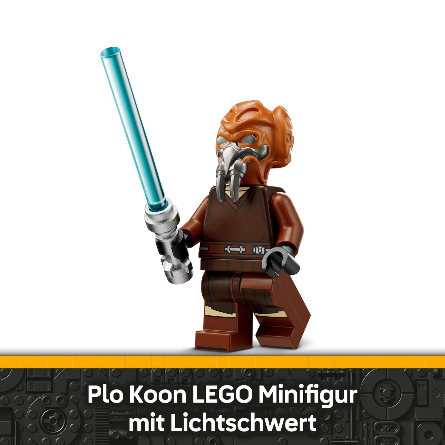 LEGO Star Wars 75400 Plo Koons Jedi Starfighter Microfighter building toy with 2 shooters - including mini figure with lightsaber - gift for boys aged 6 and up and fans of The Clone Wars