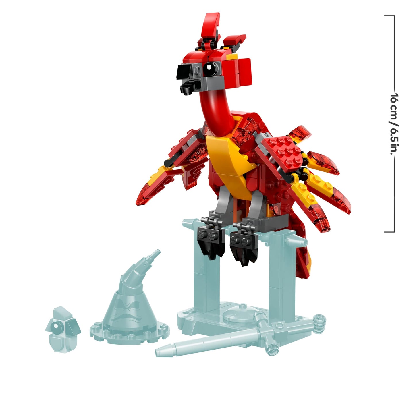 LEGO Harry Potter Fawkes: Dumbledore's Phoenix Toy with Sorting Hat, Gryffindor Sword & Baby Fawkes - Birthday Gift for Girls and Boys Ages 8 and Up - 76448