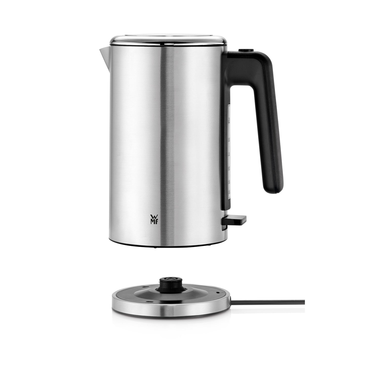 WMF Lono kettle stainless steel 1.6l, electric kettle with limescale filter, 2400 W, illuminated water level indicator, matt stainless steel - 6130245121