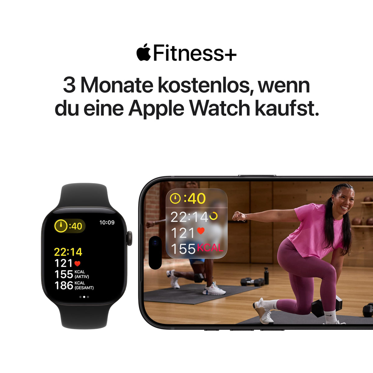 Apple Watch SE 3 GPS + Cellular, 40 mm Aluminium Case Midnight - MJLG4ZR/A