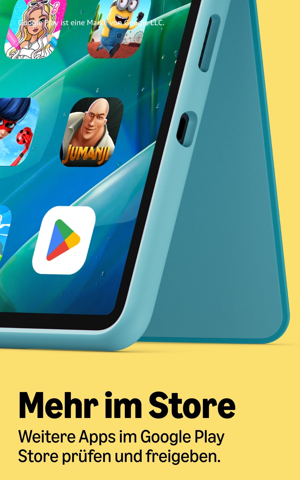 Amazon Kids Tablet 11 (latest Gen), suitable for ages 6 and up, 11-inch display with 2.5K resolution, all-day battery life, 1 year of Kids+ with videos, apps, games & books, including a slim case (SpongeBob & Patrick). - TR24E7