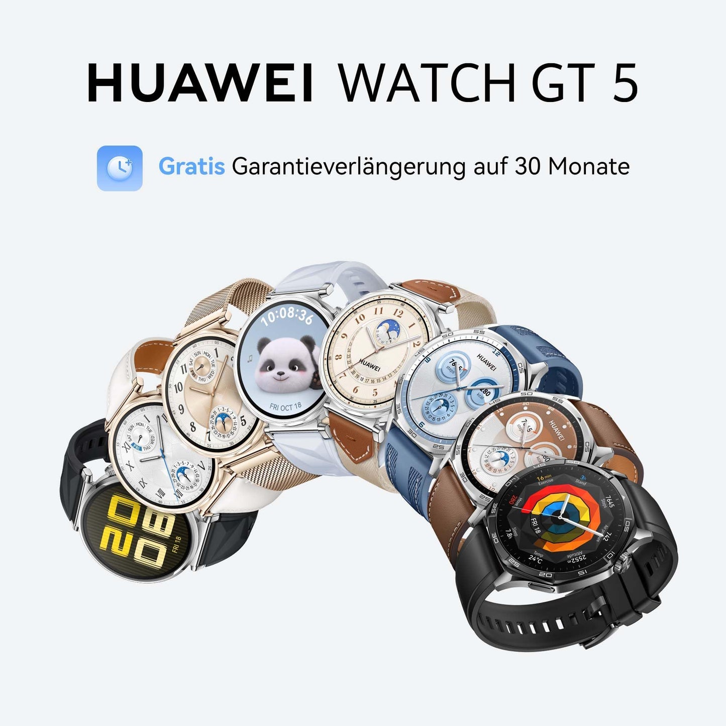 HUAWEI Watch GT 5 Smartwatch, GPS fitness watch, 46 mm, brown