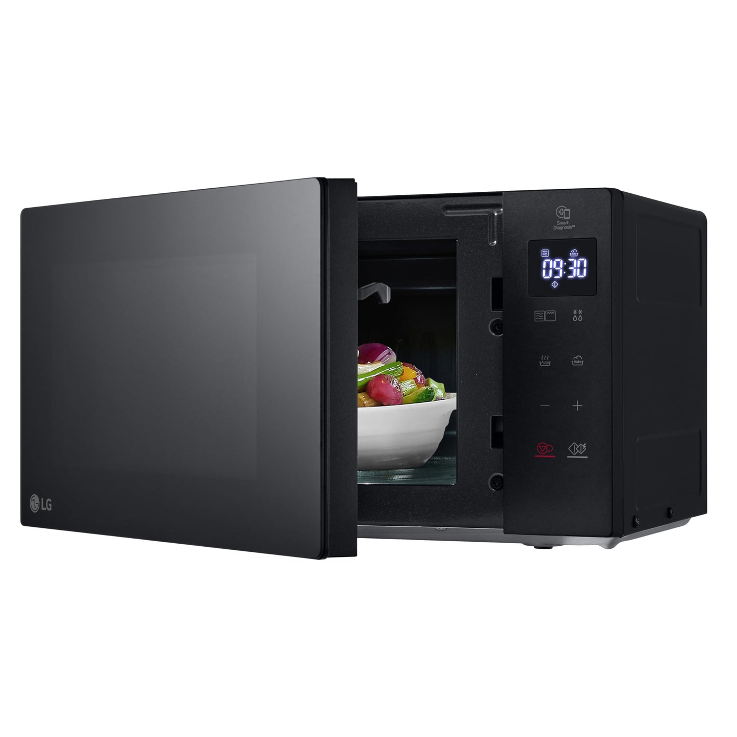 LG MH6032GAS microwave (20 L, 1050 W) with grill (570 W), Smart Inverter technology, quartz grill, EasyClean, black