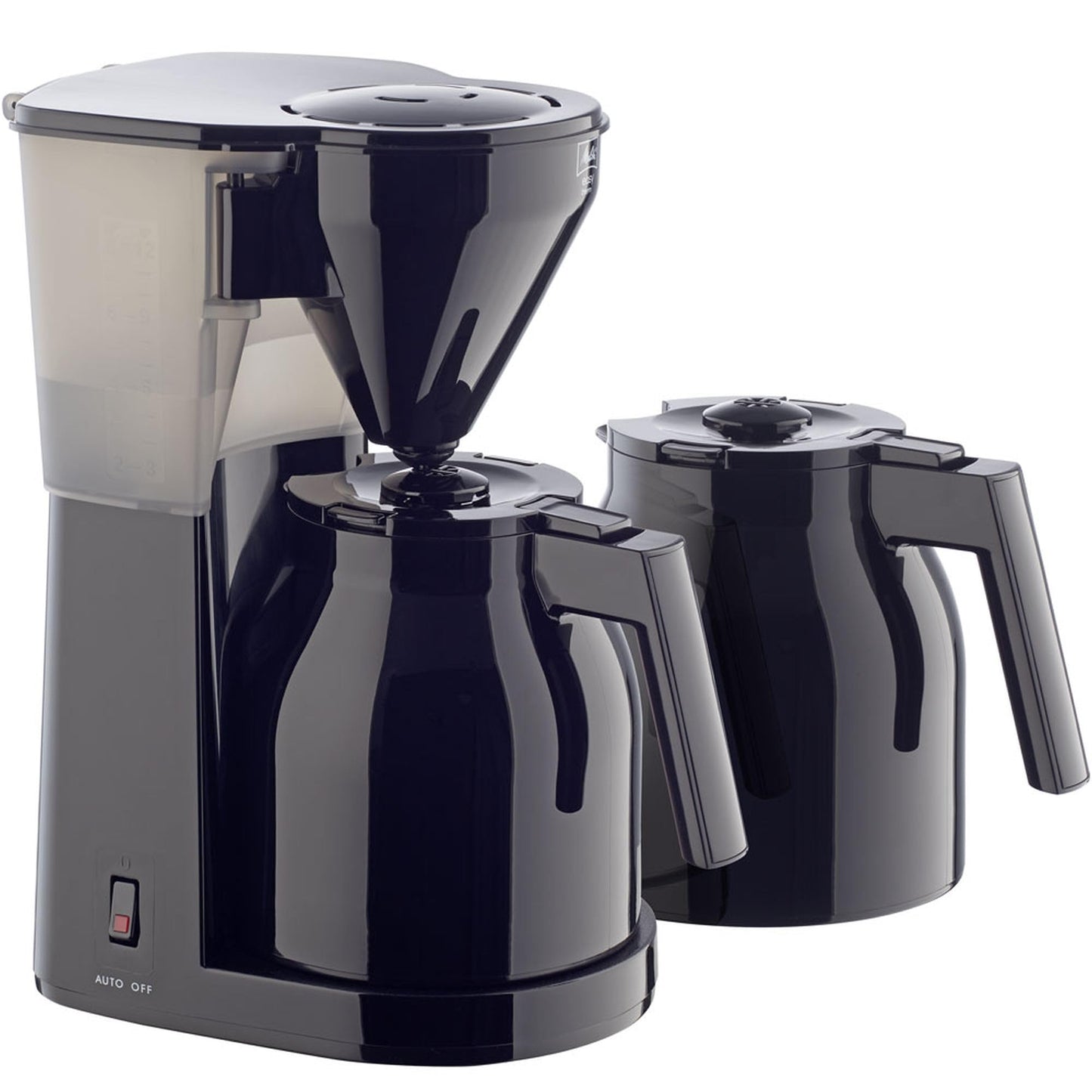 Melitta Easy Therm – filter coffee machine with double thermal jug, for up to 8 cups of coffee, in black - 1023-061
