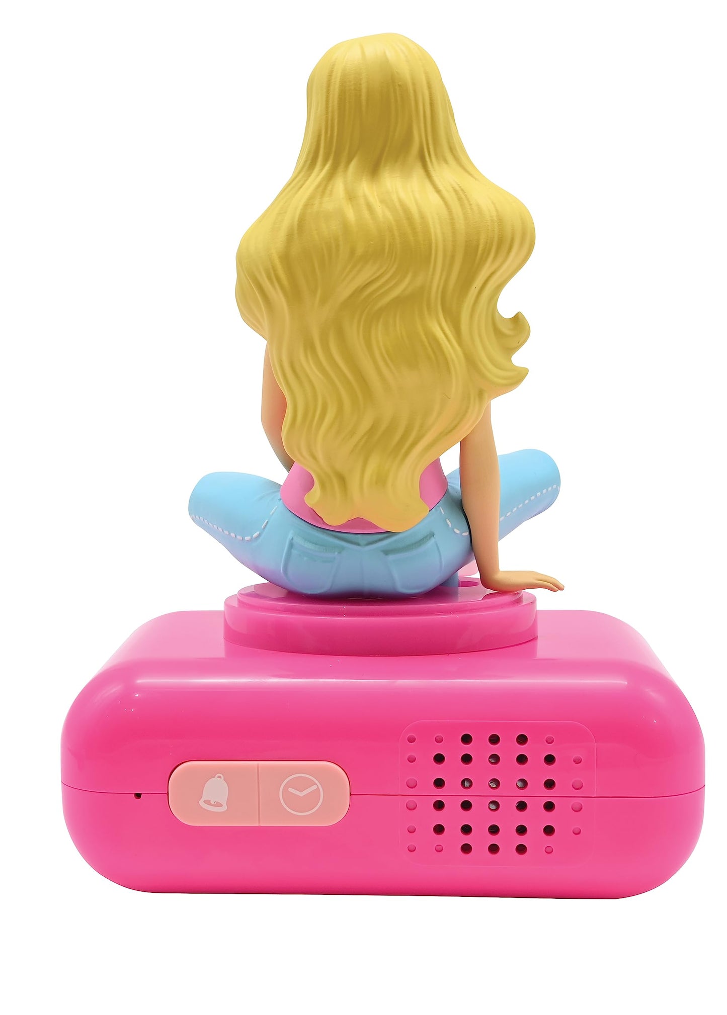 Lexibook, Barbie, Night Alarm Clock, Sounds and Melodies, LCD Screen with Backlight, Illuminated, Snooze, Pink, RL800BB