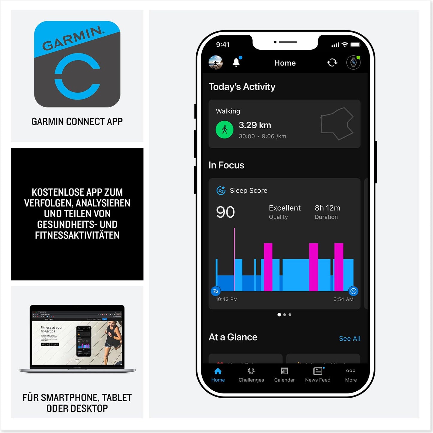 Garmin Instinct 3 45mm SOLAR - GPS multisport smartwatch, 0.9" display, up to 28 days battery life, 80+ sports apps, navigation function, smart features, LED flashlight, waterproof - 010-02934-00