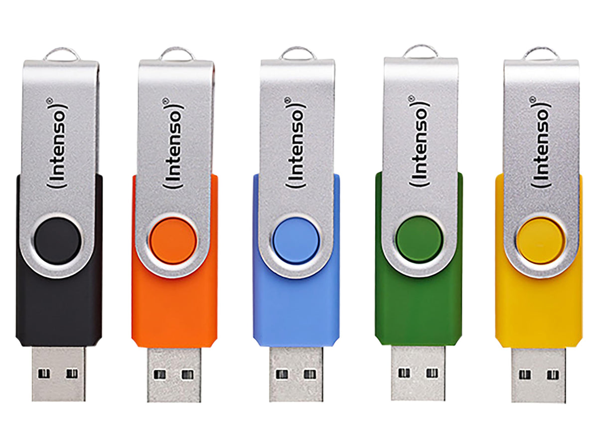 Intenso 5X 16GB Office Line USB Stick - 3.2 Gen 1x1 Flash Drive Set - 3543575