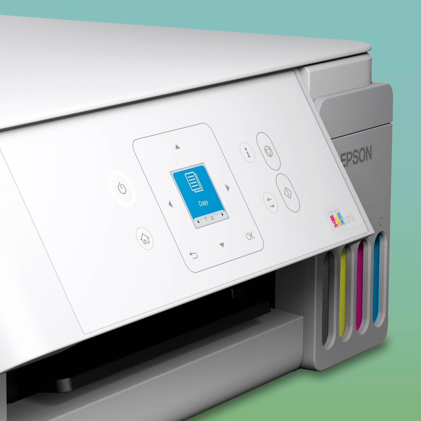 Epson EcoTank ET-2926 | For busy households | Wi-Fi | A4 | Print, Copy, Scan | LC display | AirPrint compatible | Compact | Contains up to 3 years of ink