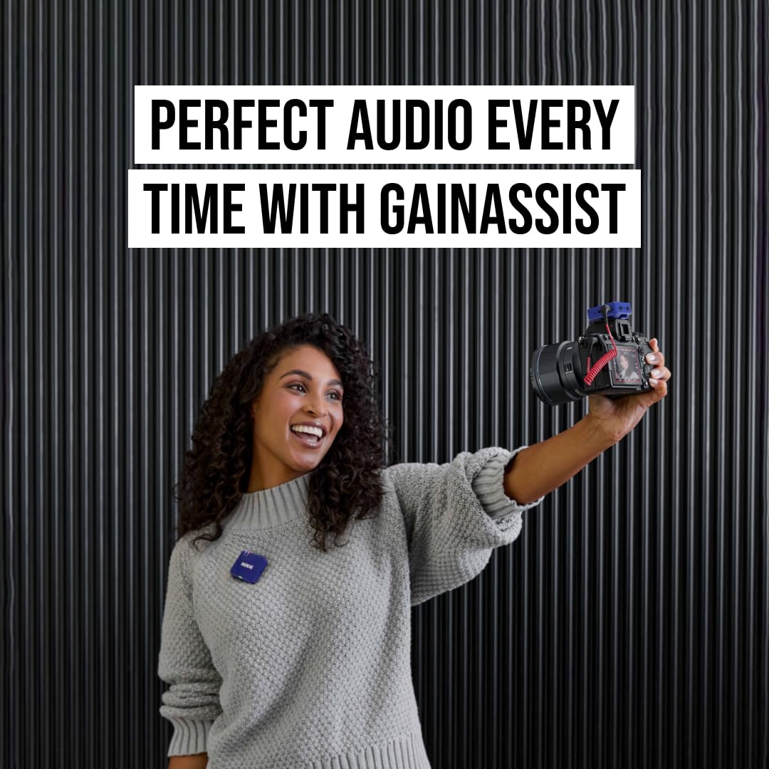 RØDE Wireless GO (Gen 3) – Compact wireless microphone – Crystal clear sound, 32-bit float recording, automatic level control, for phones, cameras, and computers (Cobalt Blue) - WIGOGEN3COB