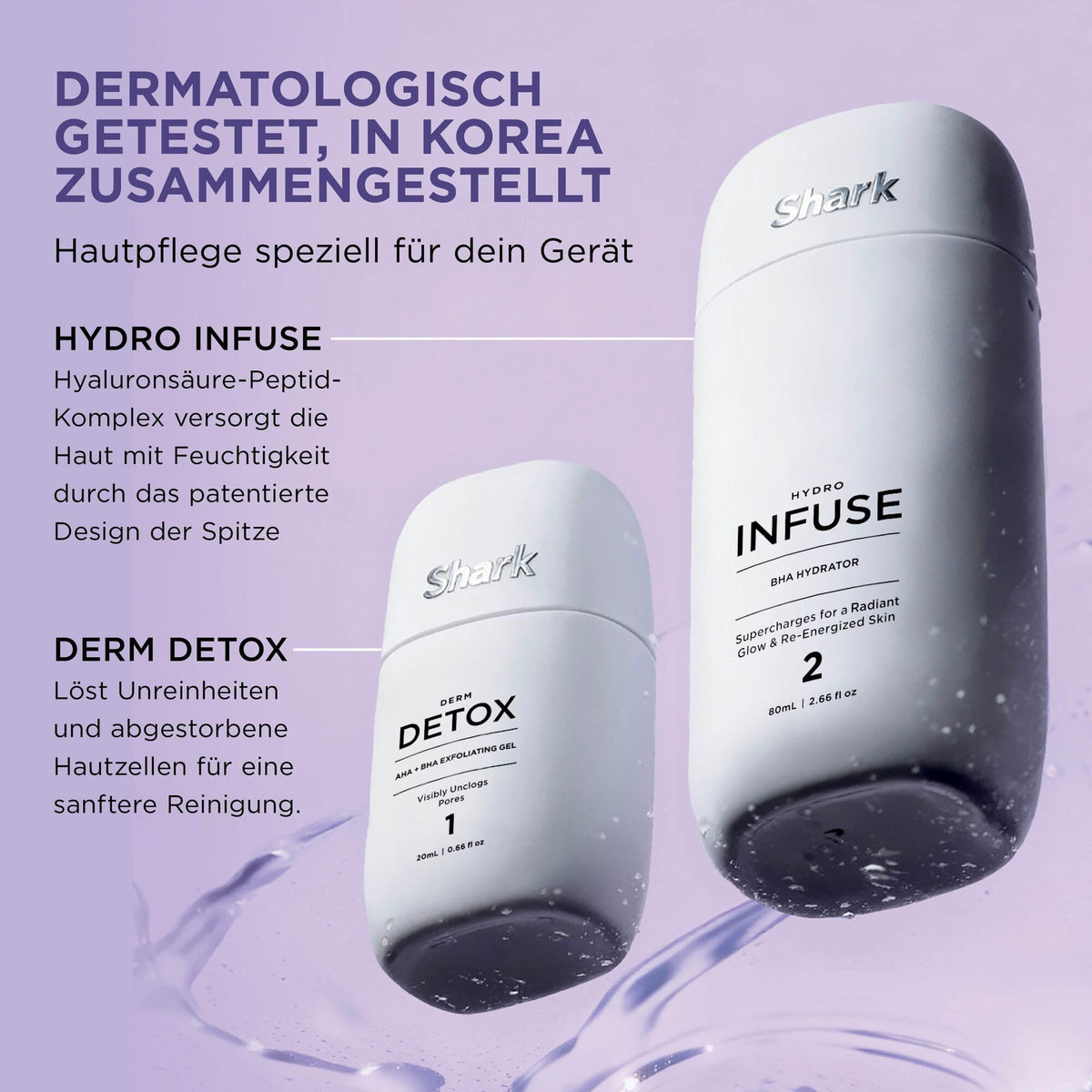 Shark FacialPro Glow At Home Sistem facial cu apă, curățare pori - FH320EUBK