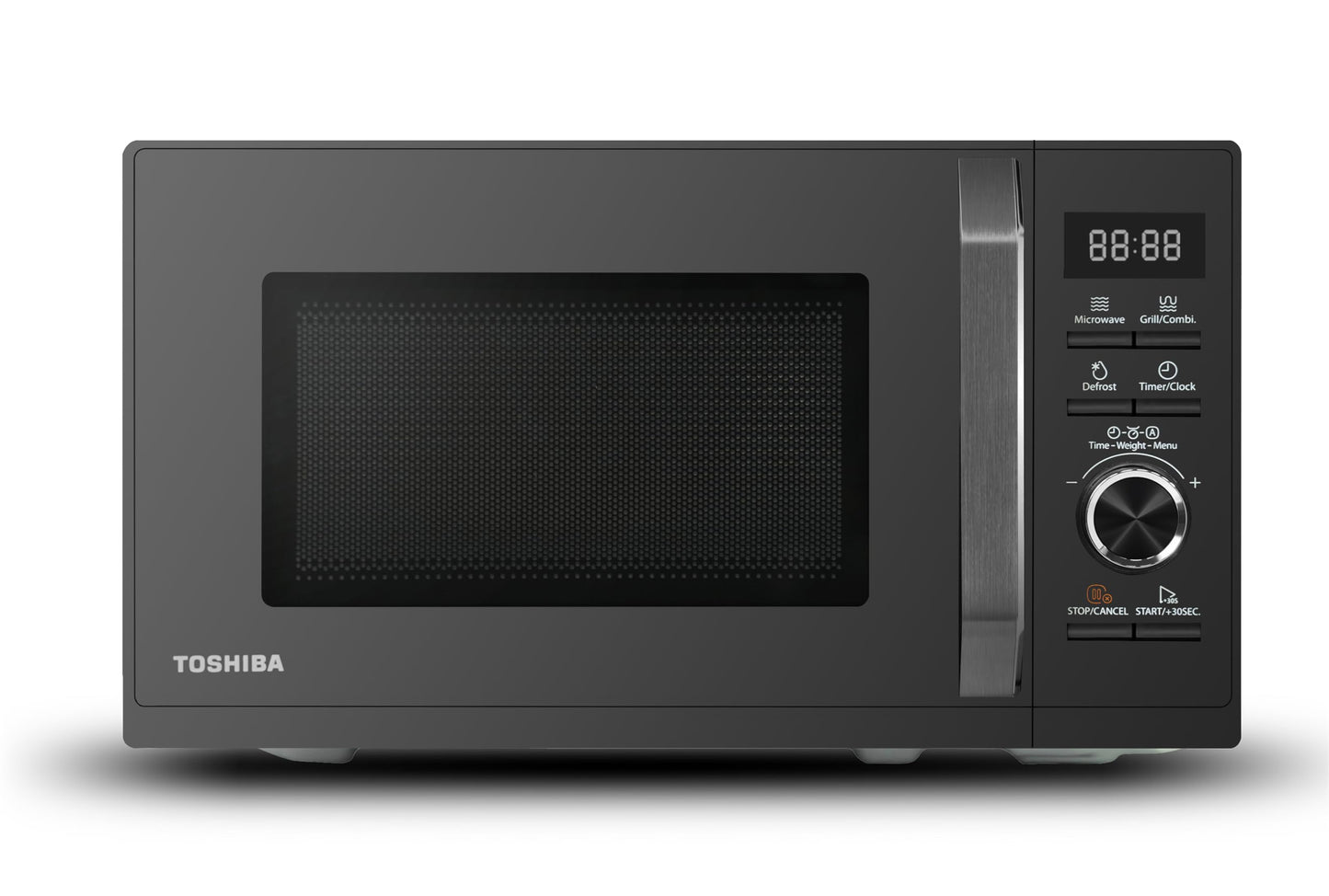 Toshiba MW3-AG20PE(BK) Microwaves with Grill 20L 3-in-1 Microwave Oven, Chef Defrost, Microwave, Grill, Combi, 5 Power Levels, 8 Automatic Programs, Easy Cleaning, Black