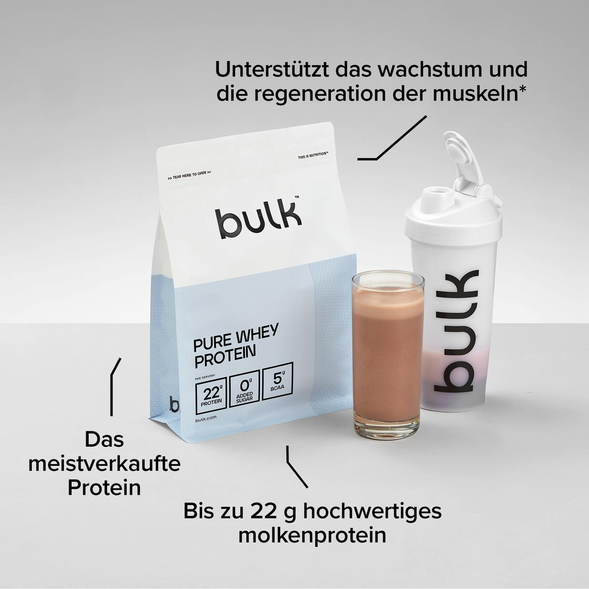Bulk Pure Whey Protein Powder, Chocolate Mint, 1kg - BPB-WPC8-CMIN-1000