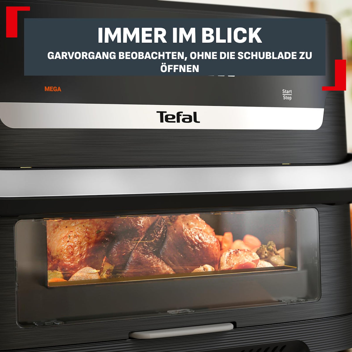Tefal Infra Heat Ever Fry Dual Flex Air Fryer, 9 L capacity - EY9288E0