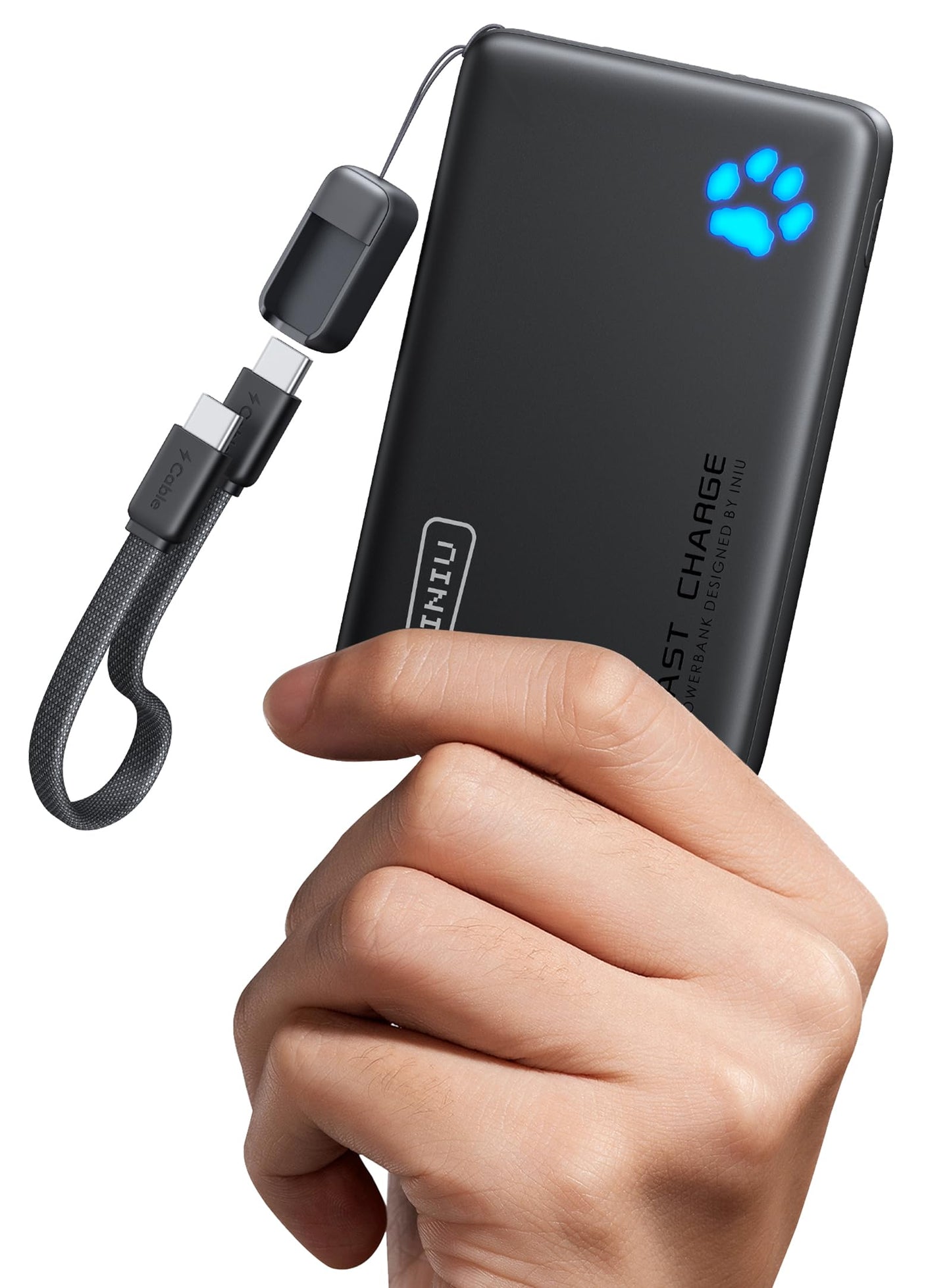 INIU 45W fast charging power bank, 40% small 10000mAh external cell phone batteries - P41