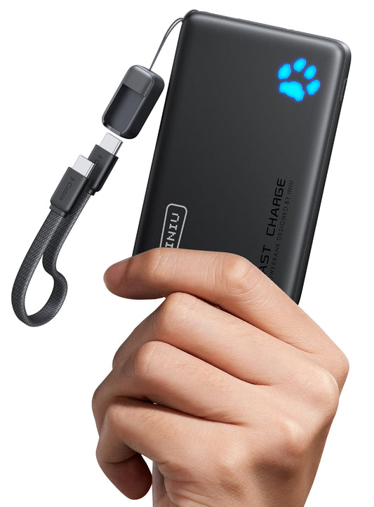 INIU 45W fast charging power bank, 40% small 10000mAh external cell phone batteries - P41