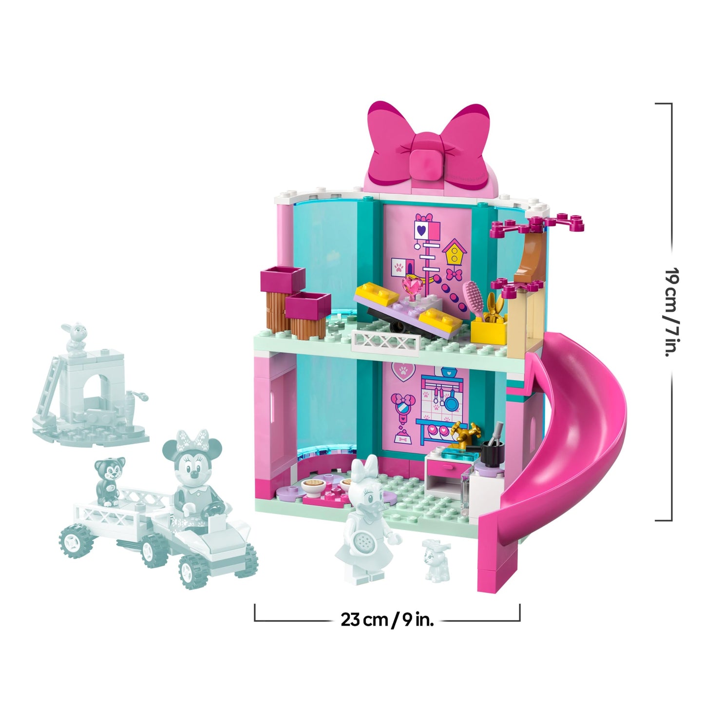 LEGO ǀ Disney Minnie's Animal Hotel - building and play set for Mickey Mouse Clubhouse - building toy for preschool children with 2 mini figures - gift for girls and boys aged 4 and up - 43274