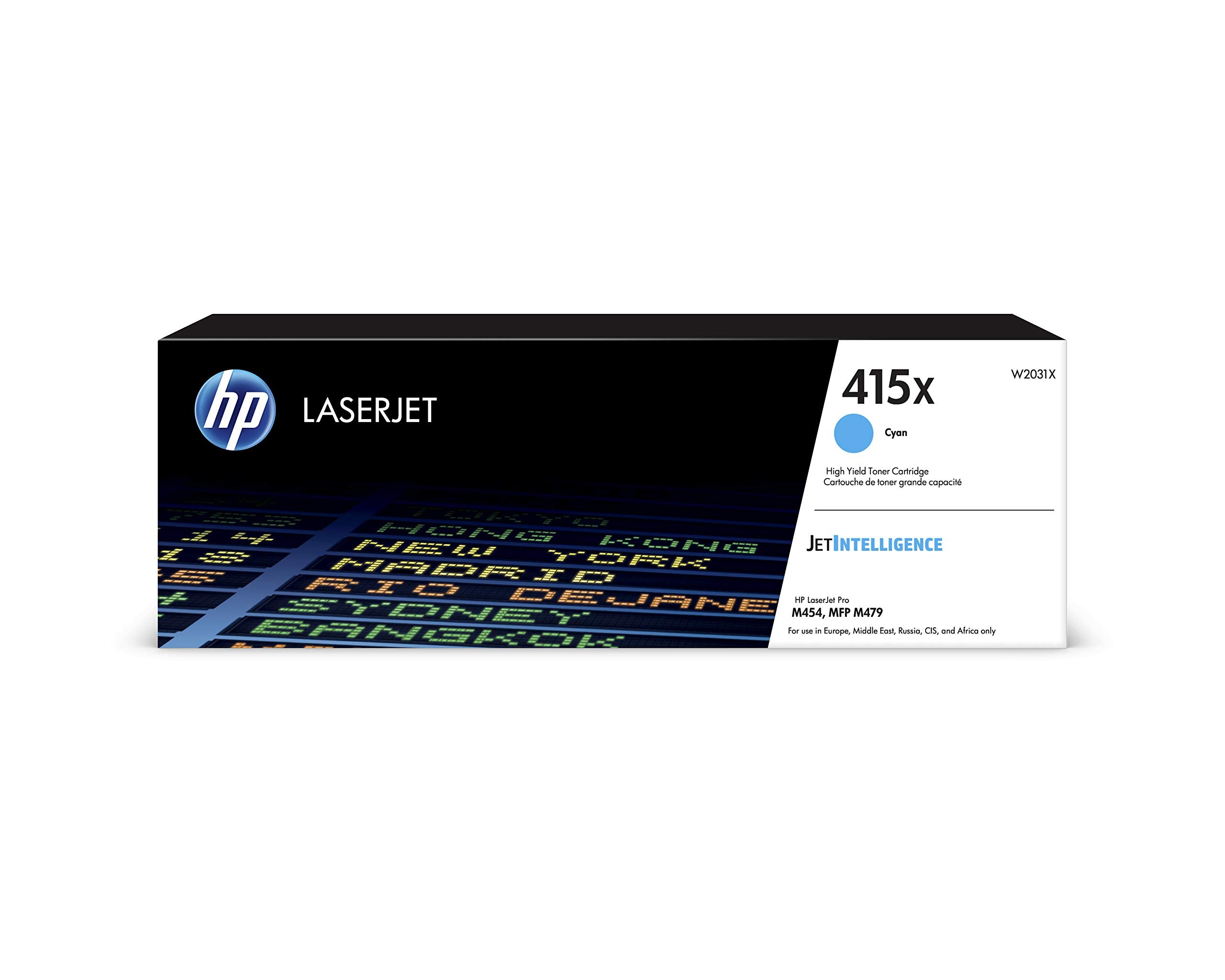 HP 415X (W2031X) Cyan Original High Yield Toner for HP LaserJet Pro M454
