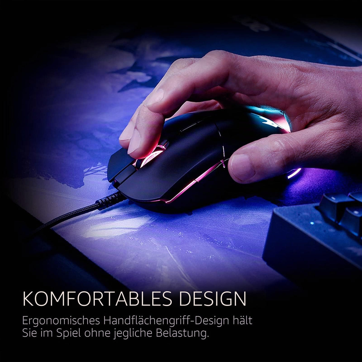 Acer Predator Cestus 330 Mouse de gaming cu senzor PixArt 335, setări DPI ajustabile, 16,8 milioane de combinații de iluminare RGB și NVIDIA Reflex. - PMW920