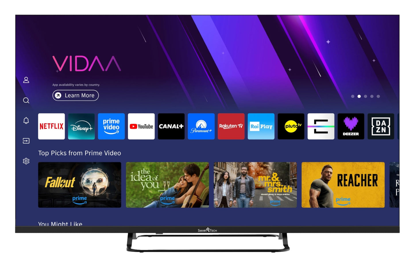 Smart Tech 40FV02V TV 40 inch Smart TV VIDAA - TV with Full HD resolution and triple tuner, LED TV (2026)