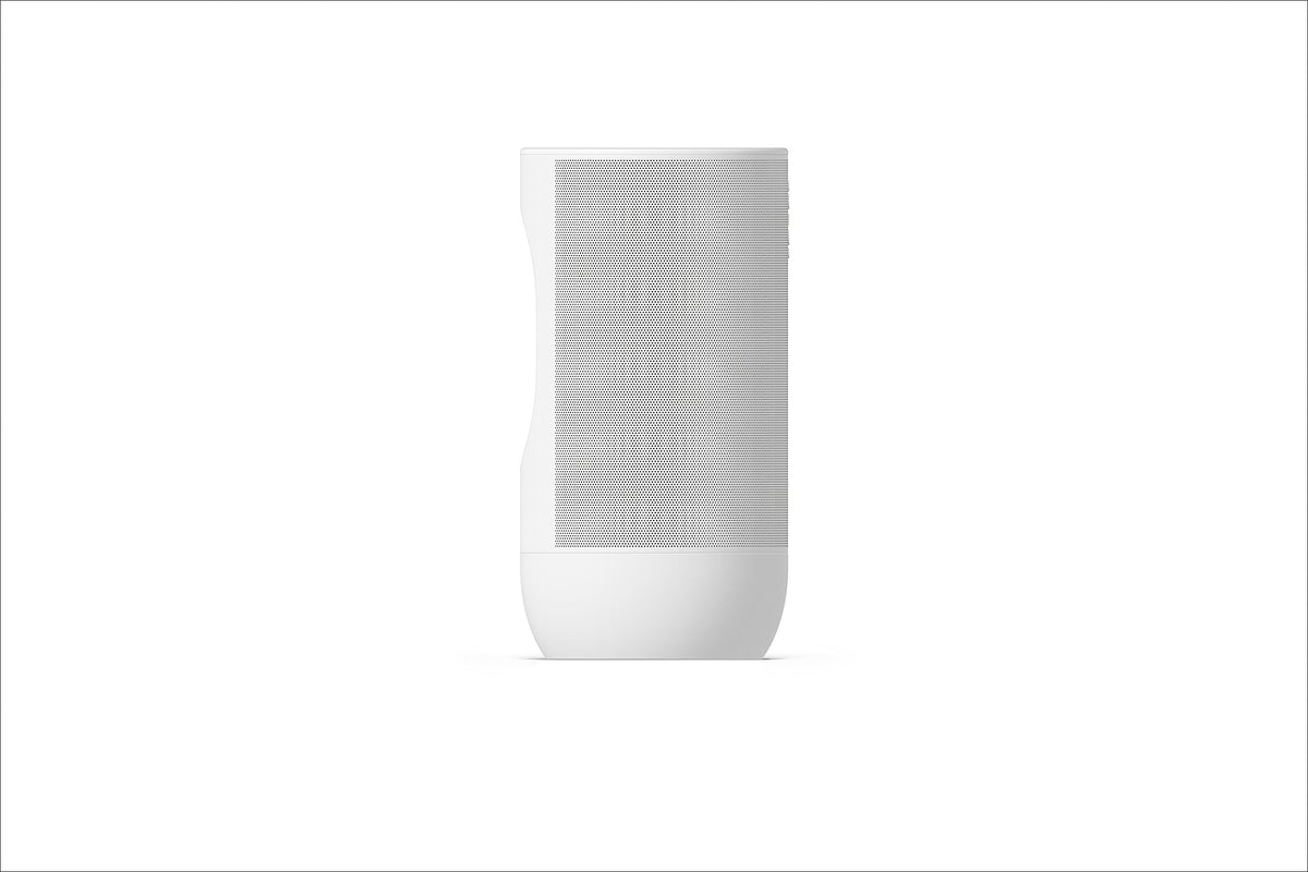 Sonos Move 2 | Portable WiFi Speaker with WiFi, Bluetooth, compatible with Amazon Alexa, at least 24 hours battery life and wireless charging station - White - MOVE2EU1