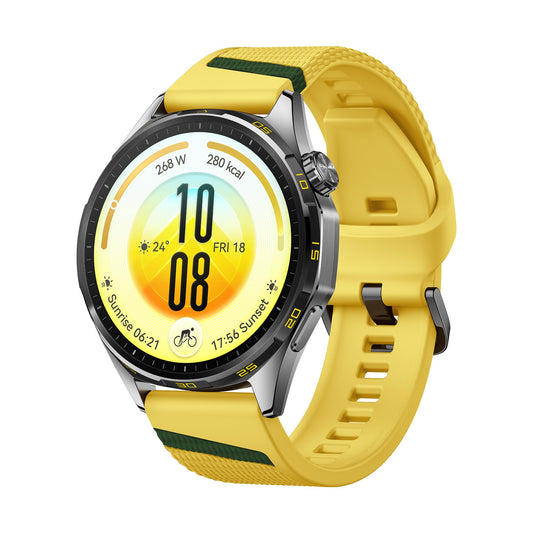 HUAWEI Watch GT 7 Smartwatch with Ski & Bicycle Features, 46 mm, Yellow - Atum-B39FY