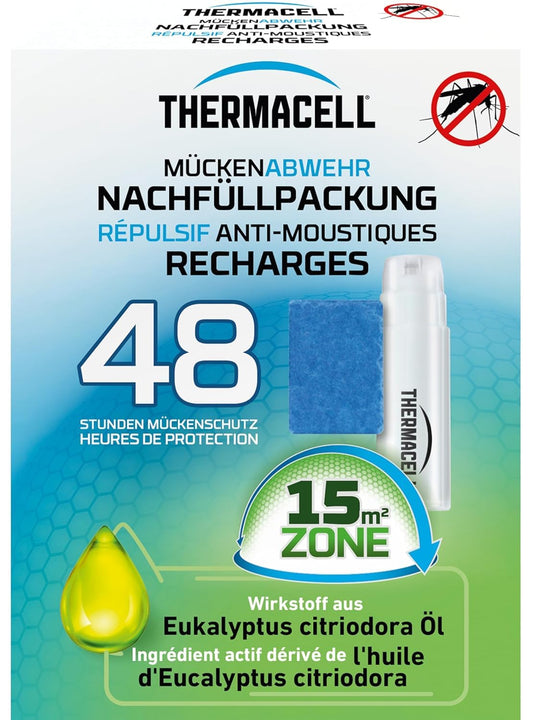 Thermacell Mosquito Repellent Refill Pack - 48 Hour Mosquito Repellent | 12 active ingredient plates & 4 gas cartridges – refill pack for Thermacell devices - 86601878