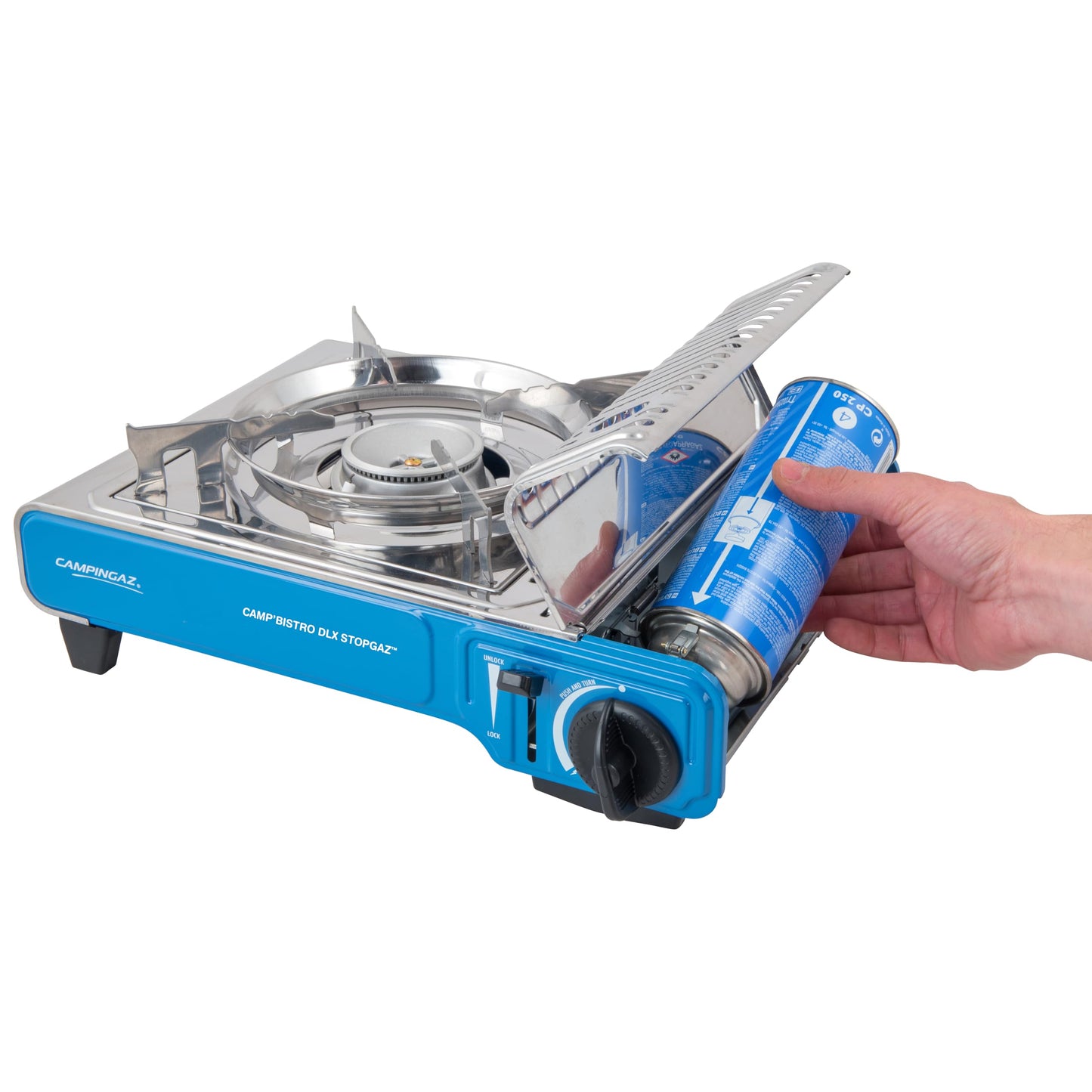 Campingaz Camp'Bistro DLX Stopgaz camping stove, blue - 2000039195
