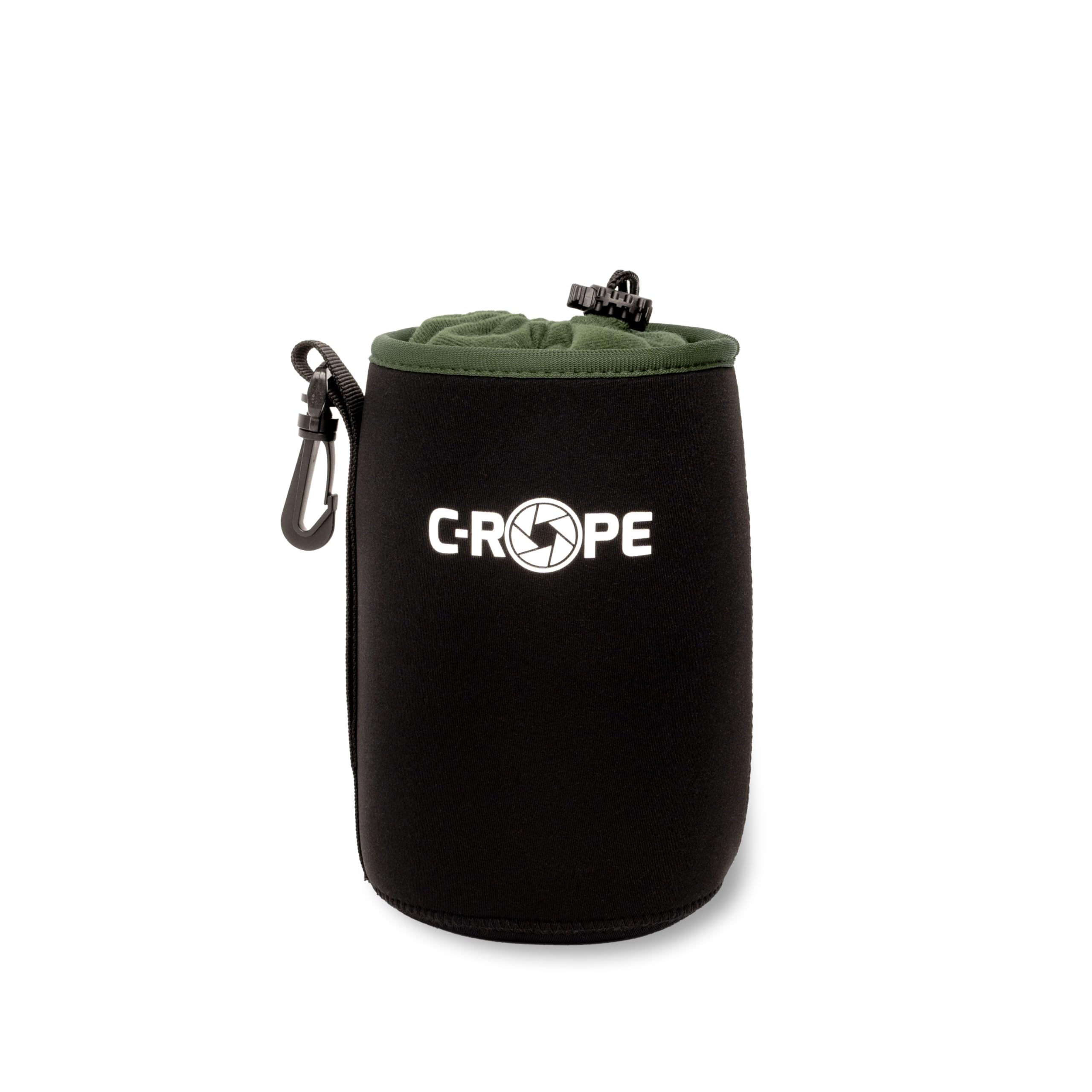 C-Rope Neoprene Lens Bag with Fleece Lining, Lens Case for Lenses and Camera Accessories, Size L - CRP-LNB-L-BLK-2