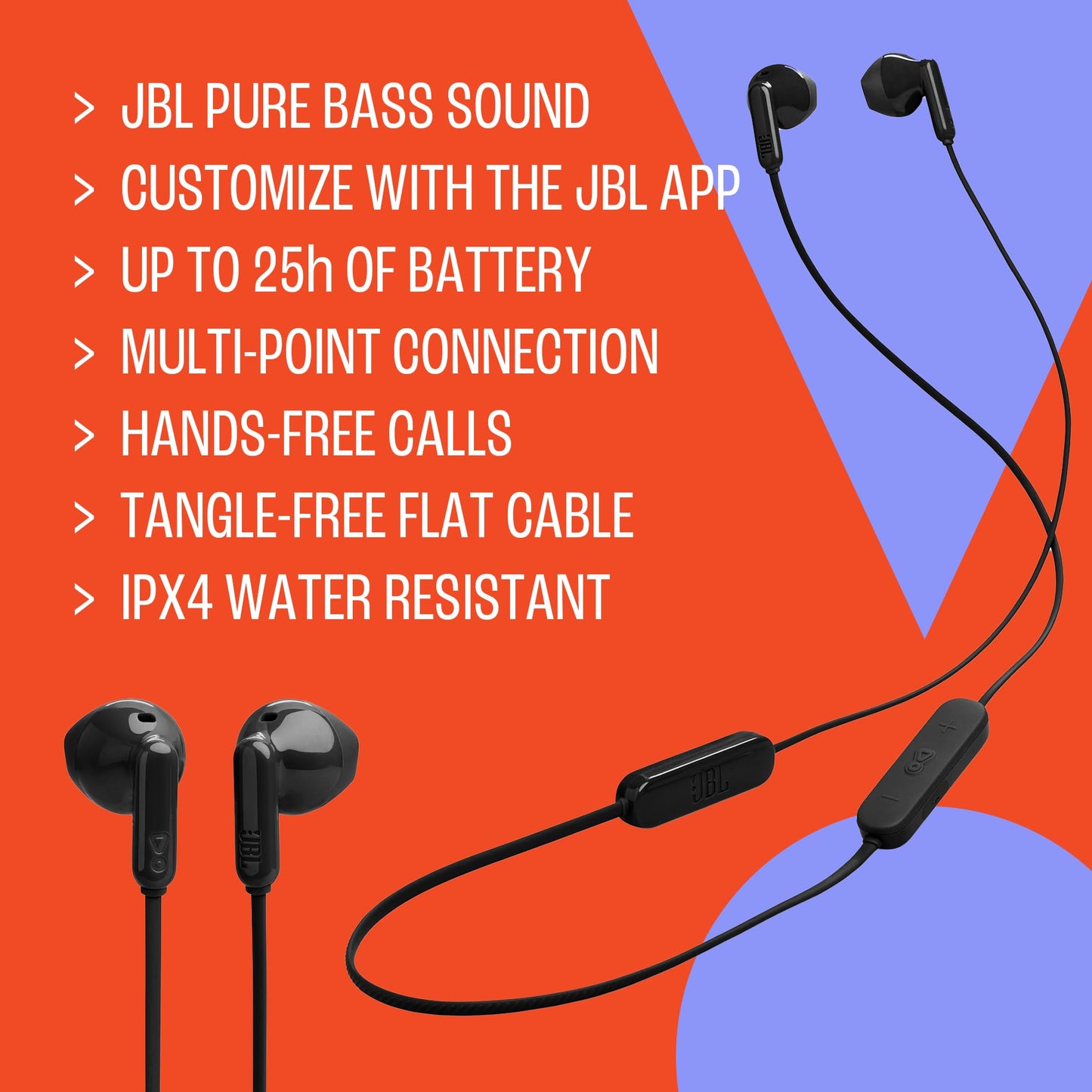 JBL Tune 235BT, Bluetooth wireless in-ear headphones, white - JBLT235BTWHT