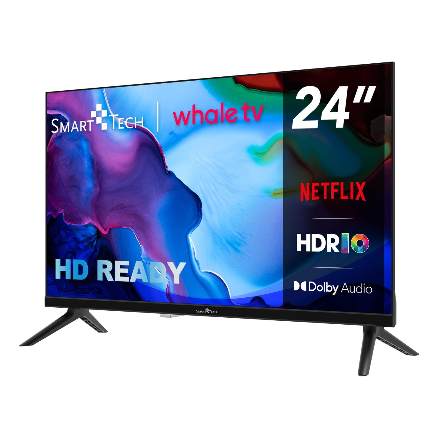 Smart Tech 24HH01V TV 24 inch Smart TV - HDR TV with HD resolution, Bluetooth and triple tuner, Whale TV (2026)