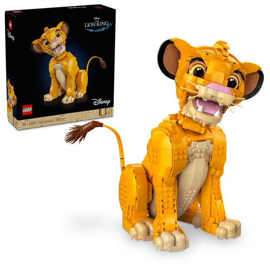 LEGO Disney Young Simba The Lion King Building Sets for Adults - Buildable Disney Figure for Display, Ages 18+ - DIY Kits & Crafts for Fans of Movie - Collectible Disney Gift for Christmas - 43247 - 6472848