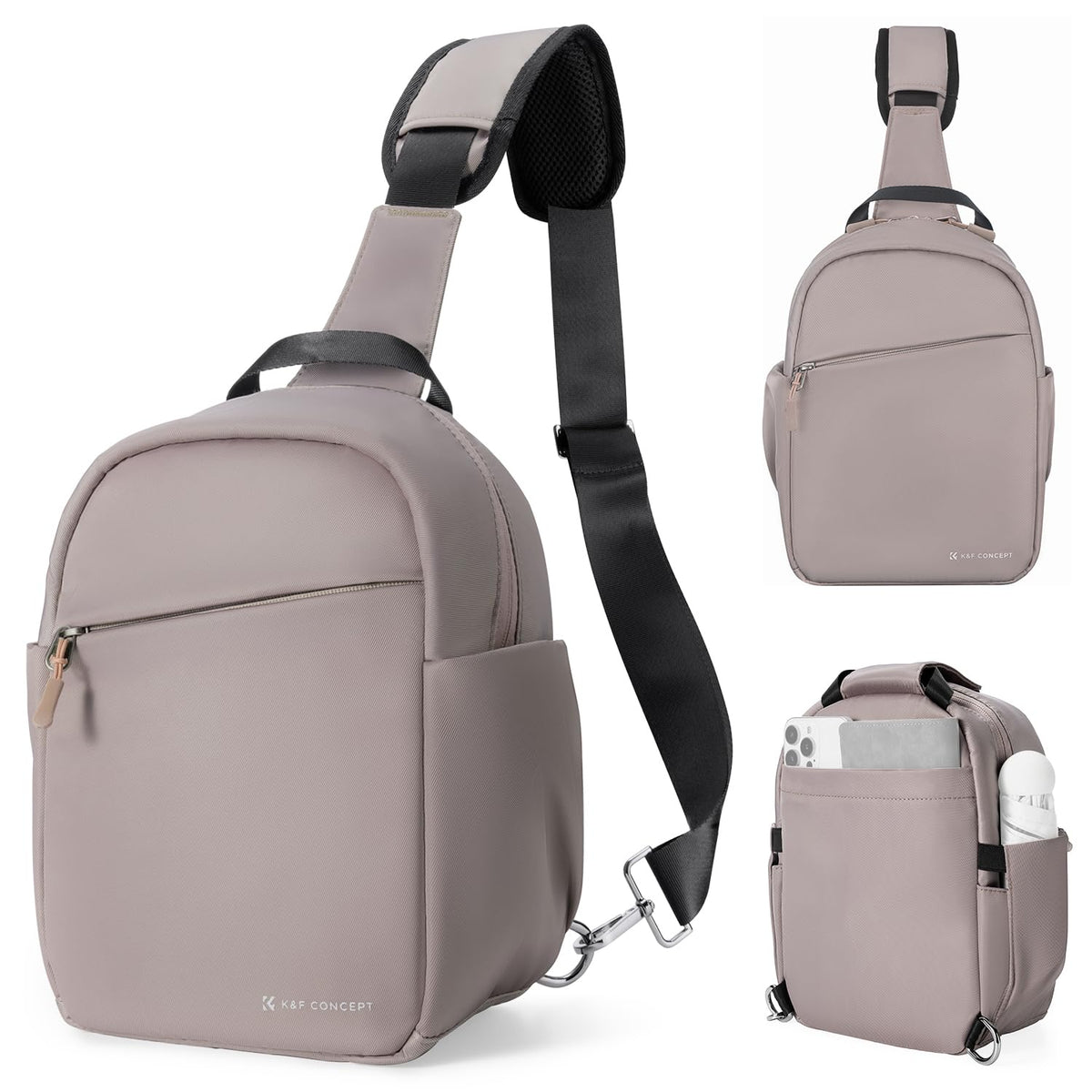 K&F CONCEPT Geantă pentru cameră, Geantă tip sling pentru cameră Rucsac foto mic - JPKF13.171V1US