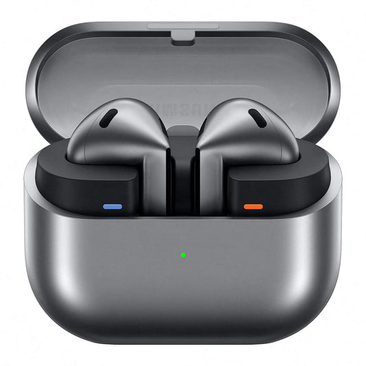 Samsung Galaxy Buds3 Wireless Bluetooth Headphones, Active Noise Canceling (ANC), Adaptive Noise Cancellation, In-Ear Headphones with 360 Audio, Silver, Incl. Anymode Clear Case - F-R530NZAADBT