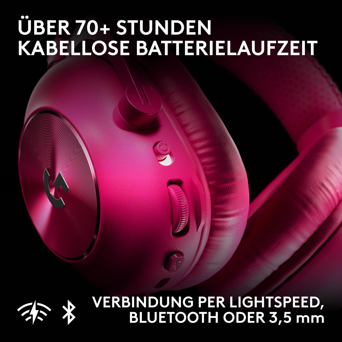 Logitech G PRO X3 Lightspeed Gaming Headset - Magenta - 981-001756