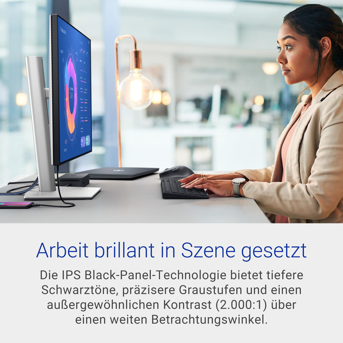 Dell UltraSharp 27 Monitor - U2724D, QHD (2560x1440), 120Hz, IPS Black