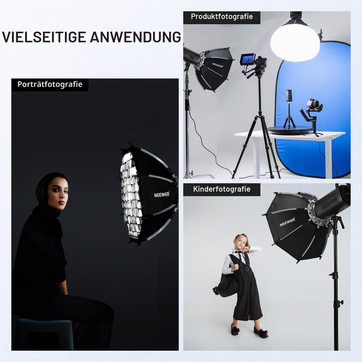 NEEWER NS22P 22"/55cm Octagonal Softbox QR Bowens Mount Soft Box
