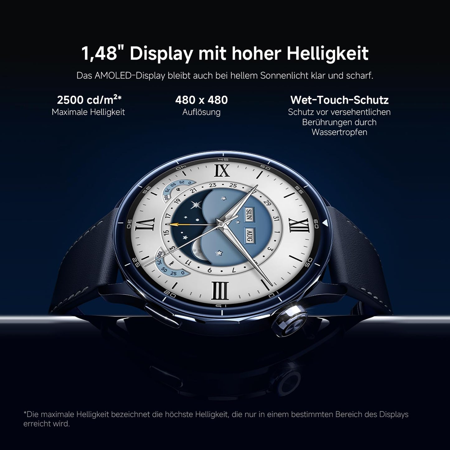 XIAOMI Watch S5 46mm, smartwatch for women/men, 1.48" AMOLED, fitness tracker with heart rate and sleep monitoring, 21 days battery, 150+ sports modes, dual-band GPS, NFC, Android & iOS, silver - BHR08ISGL
