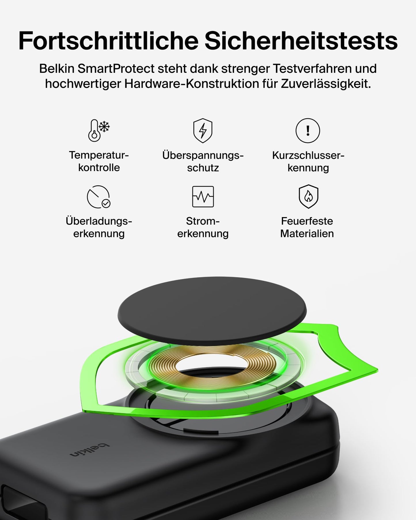 Belkin UltraCharge 3 in 1 charging station with Qi2.2, 25W, charger MagSafe compatible, inductive charging station for iPhone 17, iPhone Air, Apple Watch, AirPods, Pixelsnap, with 45 W adapter - black - WIZ036kqBK