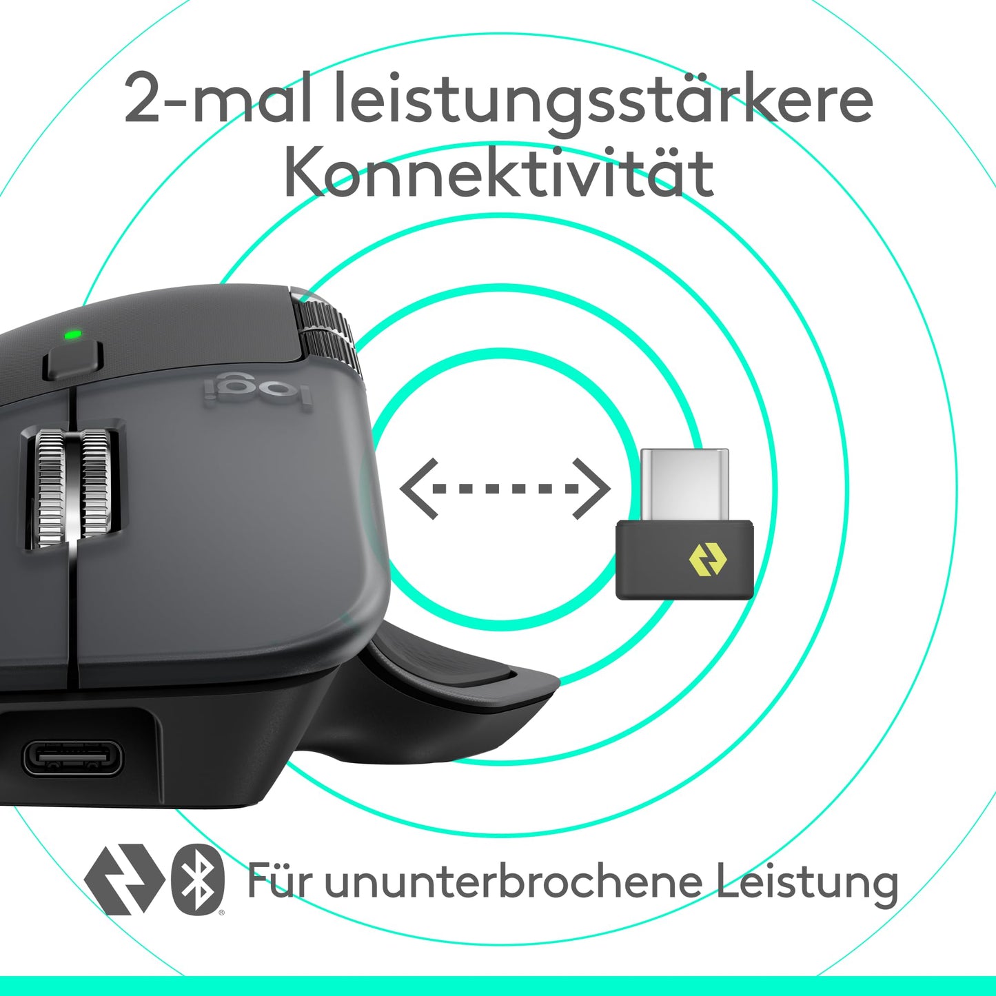Logitech MX Master 4, ergonomische kabellose Maus mit fortschrittlichem,