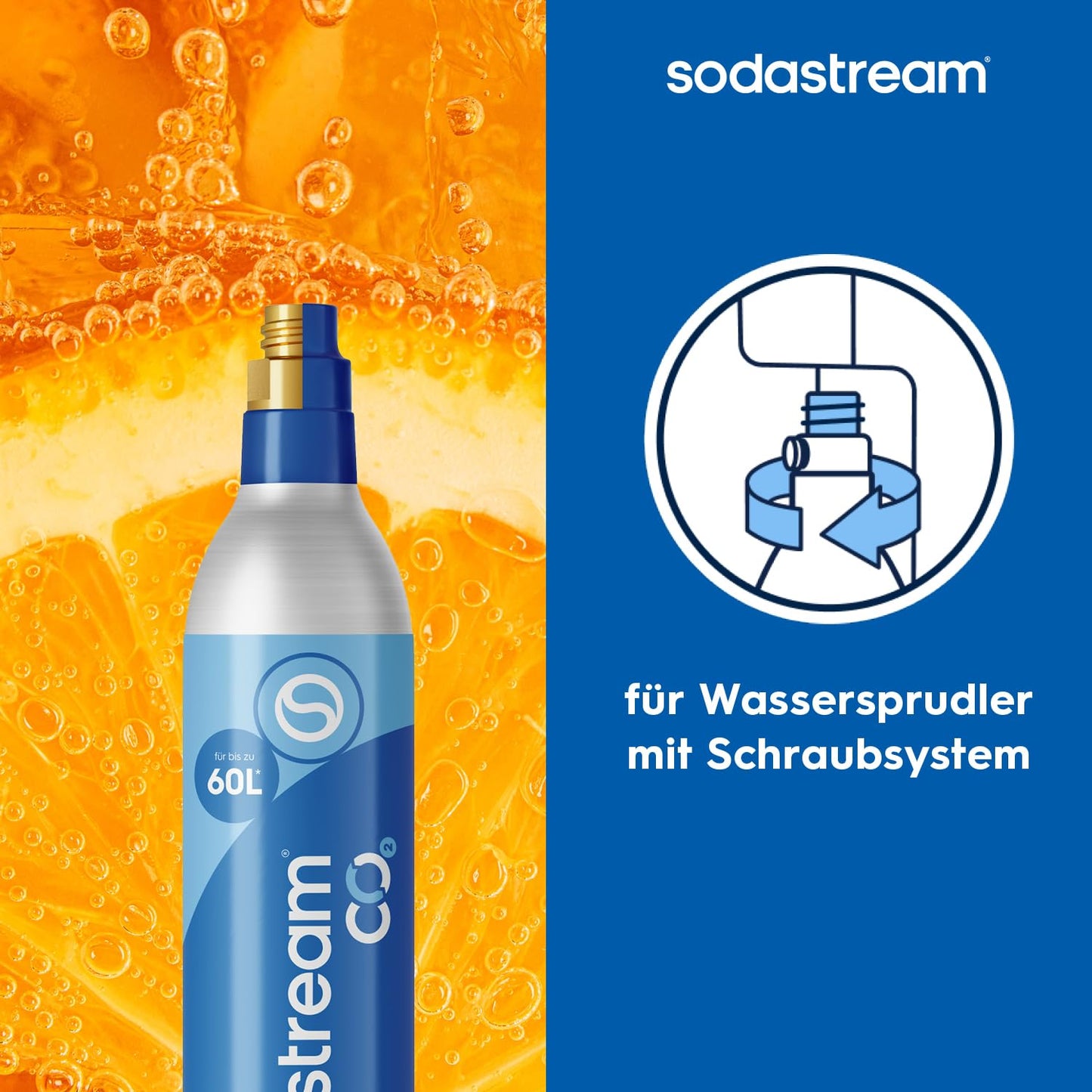 SodaStream Spare Gas Cylinder, assorted colors, white - 1032121441