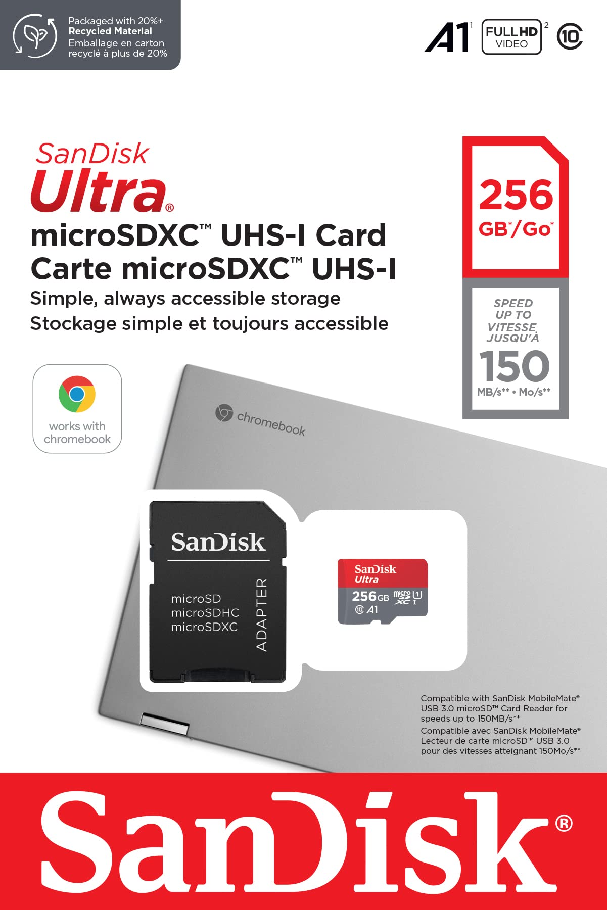 SanDisk Ultra microSDXC 256GB (SDSQUAC-256G-GN6FA)