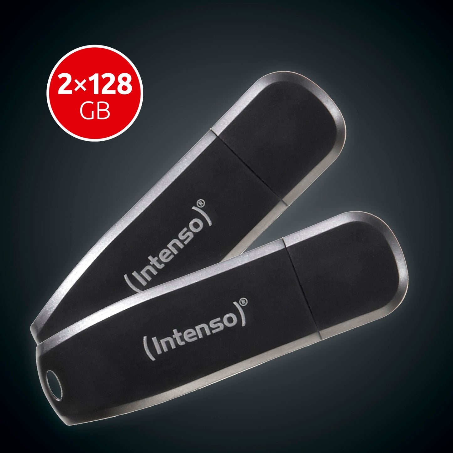 Intenso 2X 128GB Speed Line USB stick 3.2 Gen 1x1, black - memory stick - 3533495