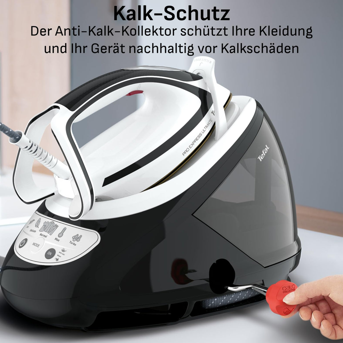 Tefal Pro Express Ultimate Stație de călcat cu aburi, presiune puternică de 8 bari - GV9550