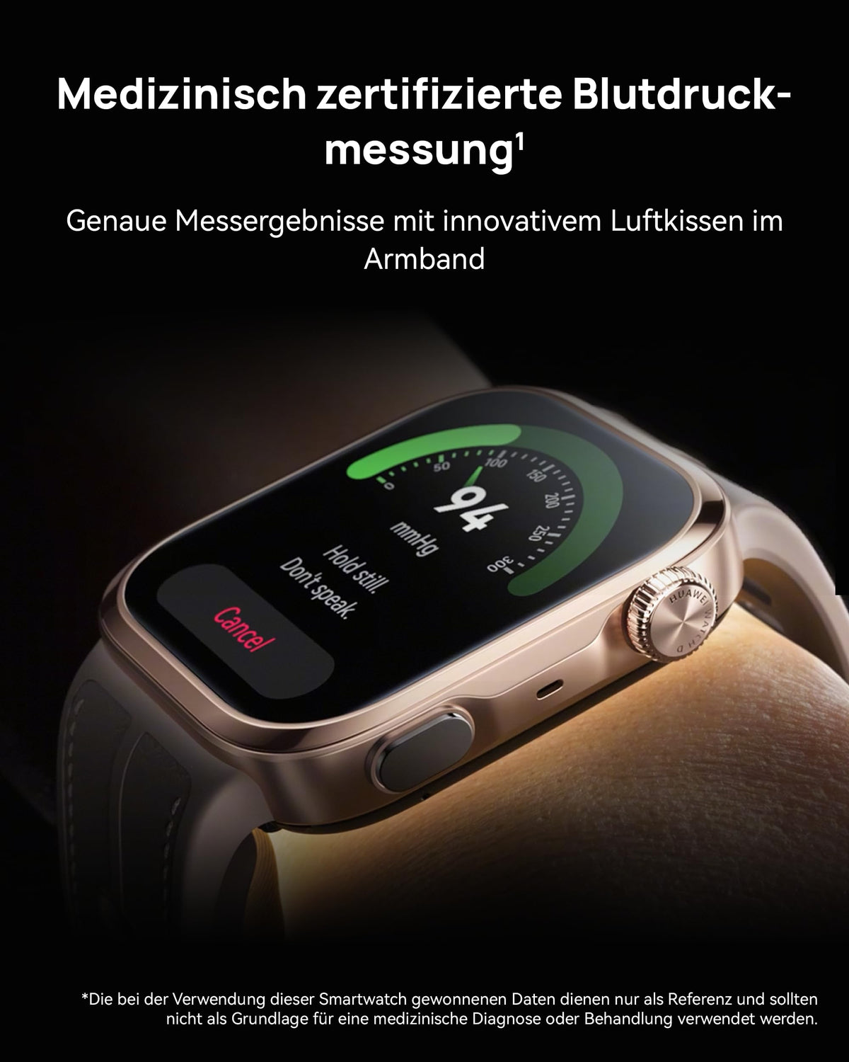 HUAWEI Watch D3 Smartwatch with Blood Pressure Measurement, 11.3 mm Profile, Black - Riva-B10