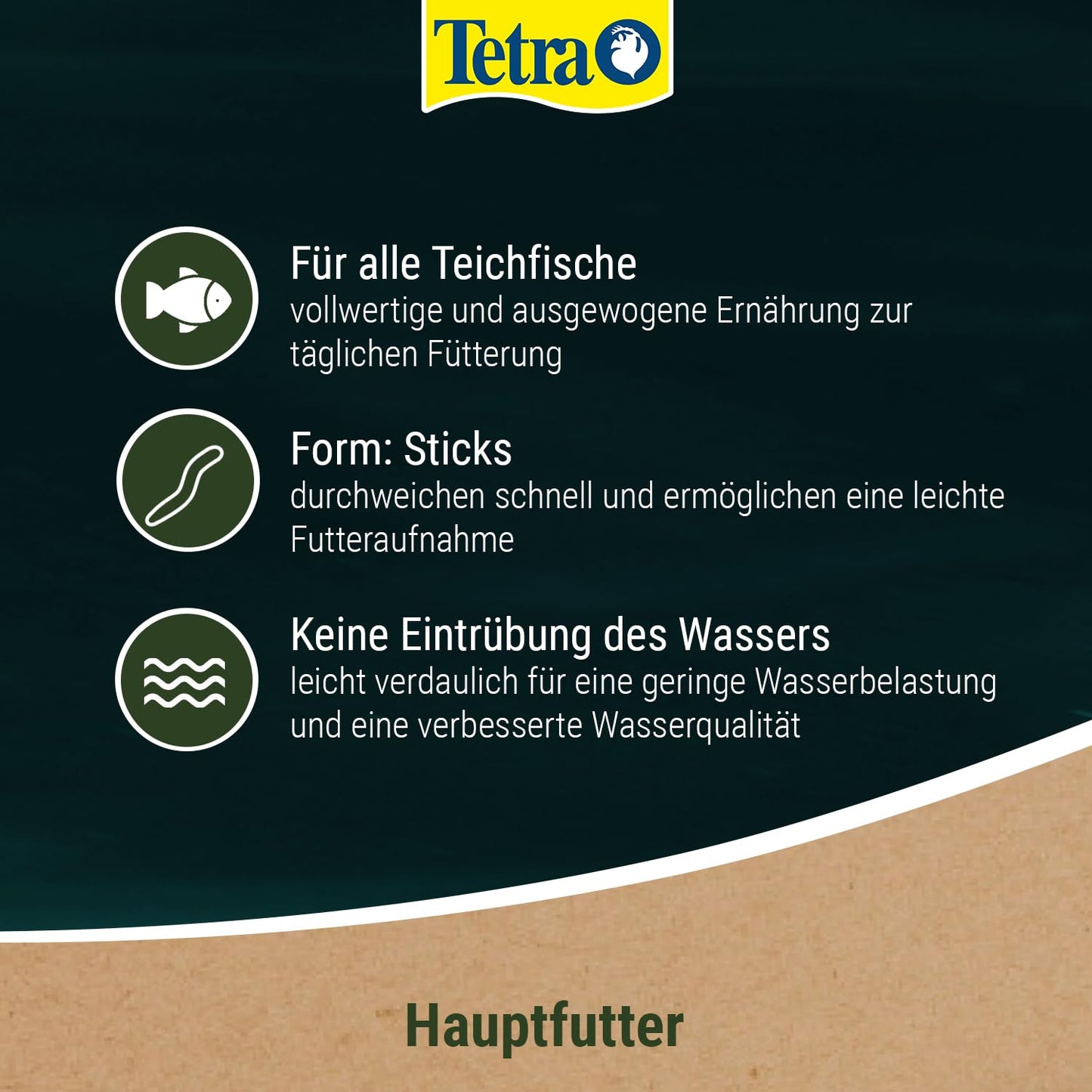 Tetra Pond Sticks - fish food for all pond fish, supports healthy fish and clear water in the pond, 25 L bag - 4004218129368