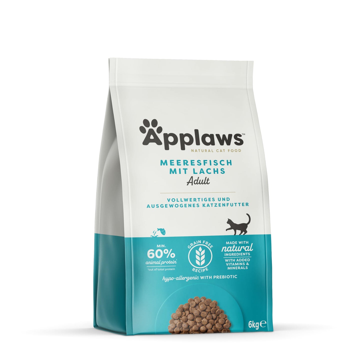 Applaws dry cat food adult, ocean fish with salmon, grain-free and complete 6 kg (1 pack) - 6761135
